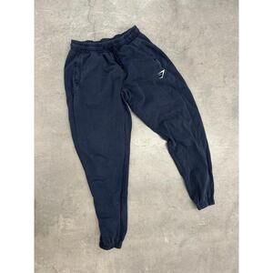 Gymshark Men's Navy Blue Joggers Size Small Drawstring Waist